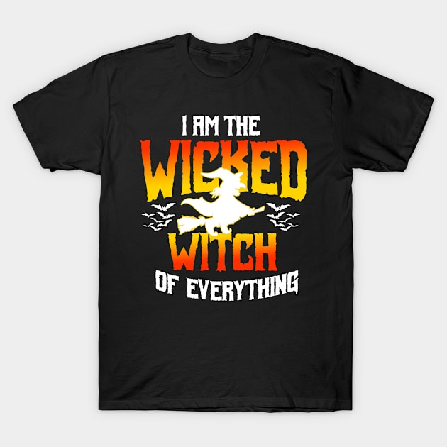 Wicked Witch Halloween T-Shirt by Cooldruck